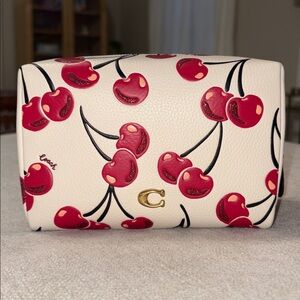 Coach Essential Cosmetic Pouch With Cherry Print